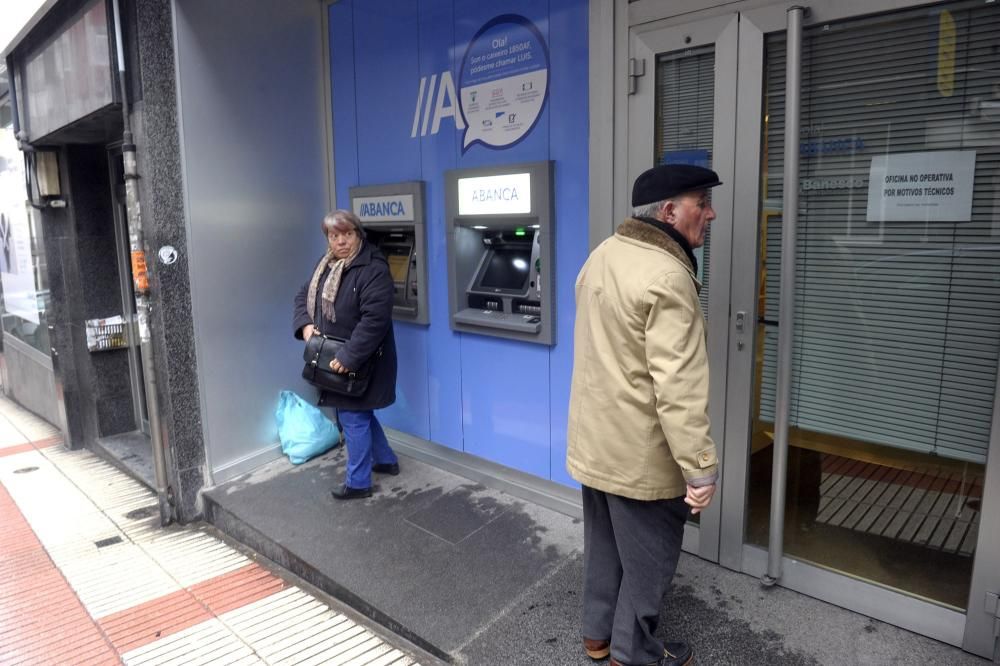 Atraco en una oficina de Abanca en A Coruña