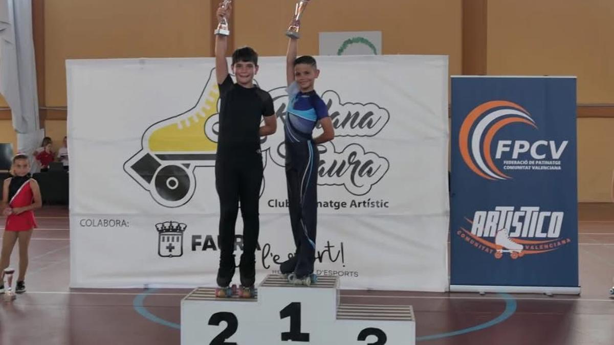 Mateo Callejón, en el podio