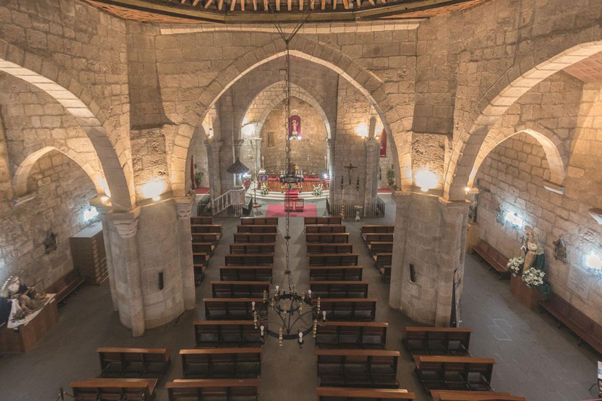 Interior de la basílica de Santa Eulalia de Mérida.