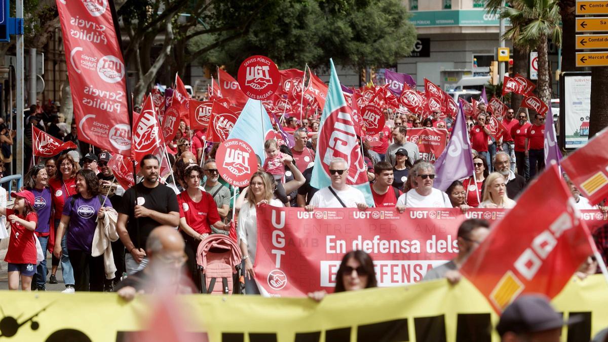 Manifestación del Día del Trabajador en Palma 2025