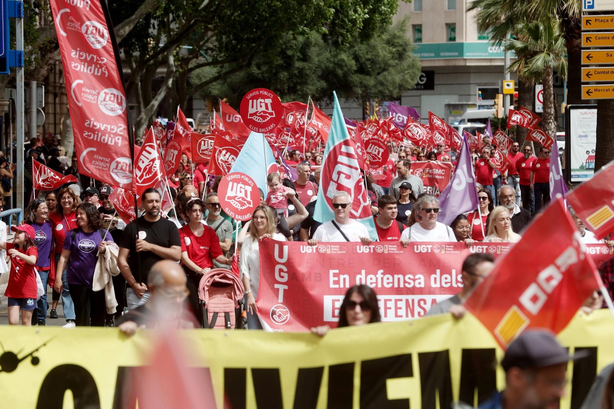 Manifestación del Día del Trabajador en Palma
