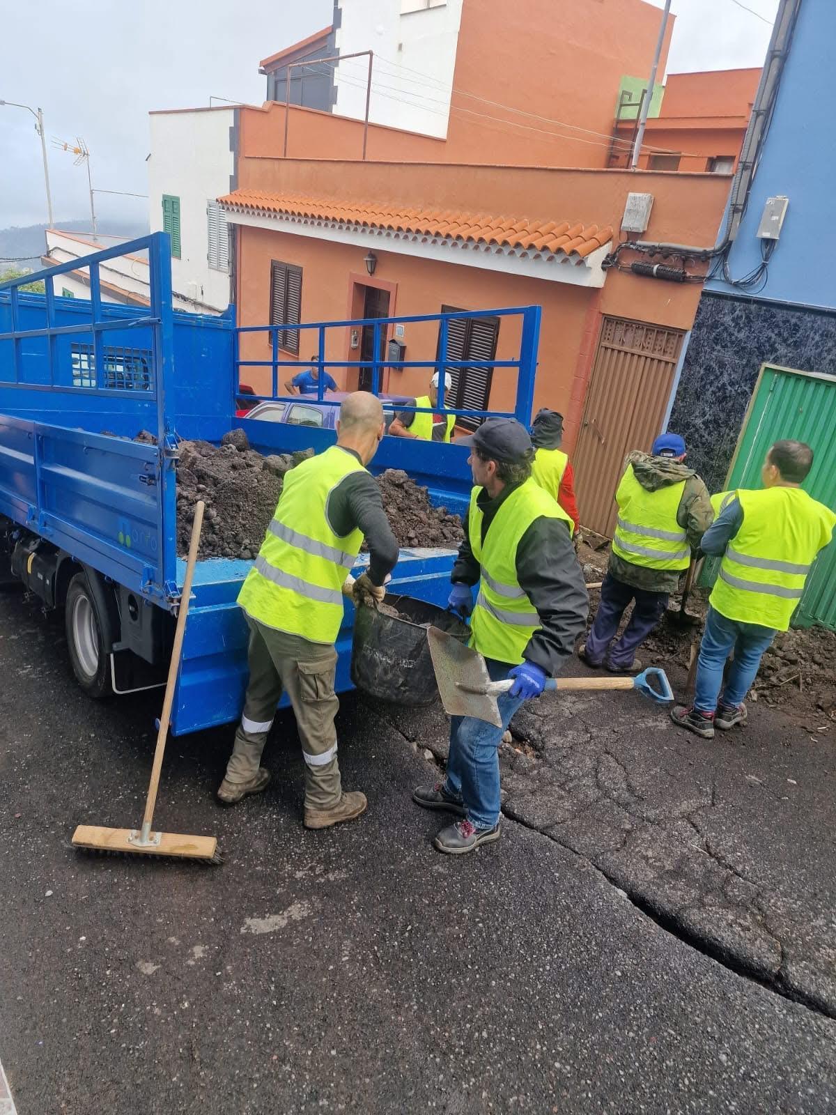 Daños ocasionados por la borrasca Therese en La Orotava