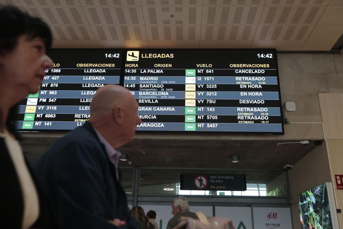 Retrasos y vuelos cancelados en Los Rodeos Retrasos y vuelos cancelados en Los Rodeos