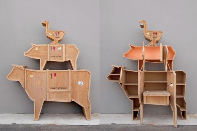El diseñador Marcantonio Raimondi Malerba se inspira en 'Rebelión en la granja' para estos muebles con formas animales