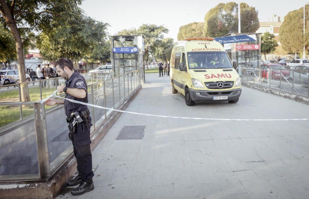 Incendio en el metro de Palma