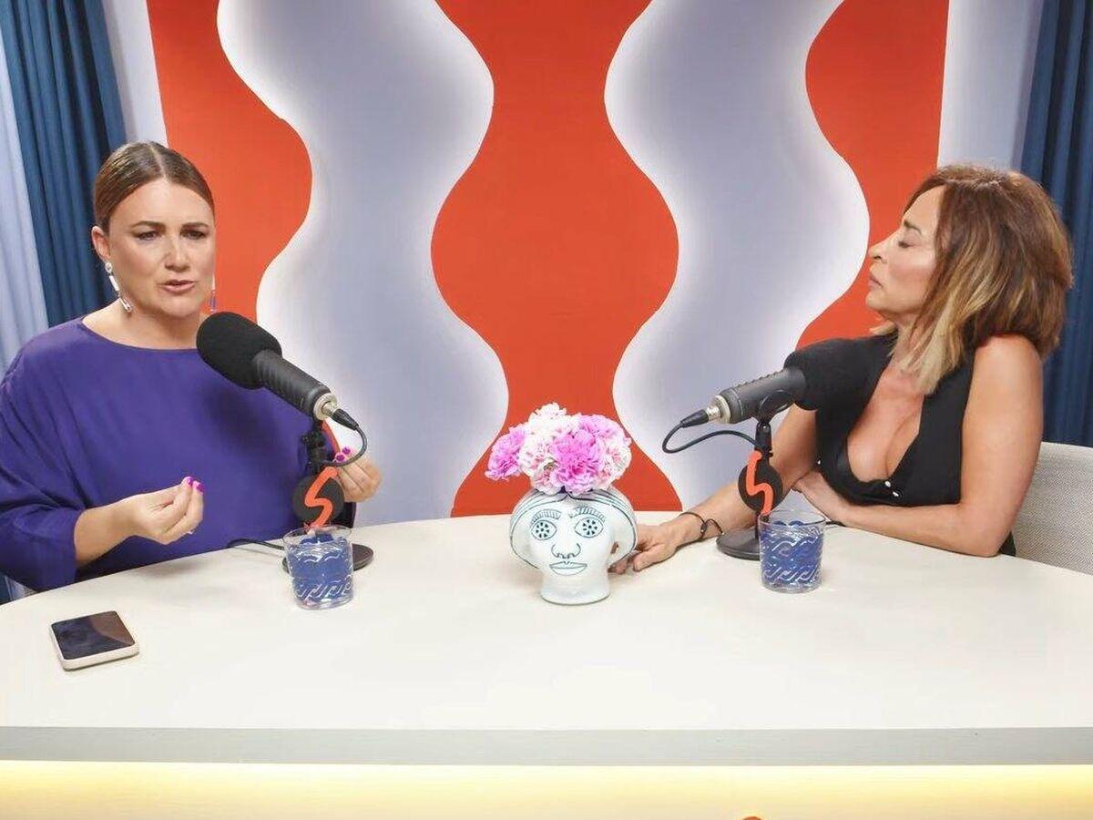 Carlota Corredera y María Patiño durante la entrevista