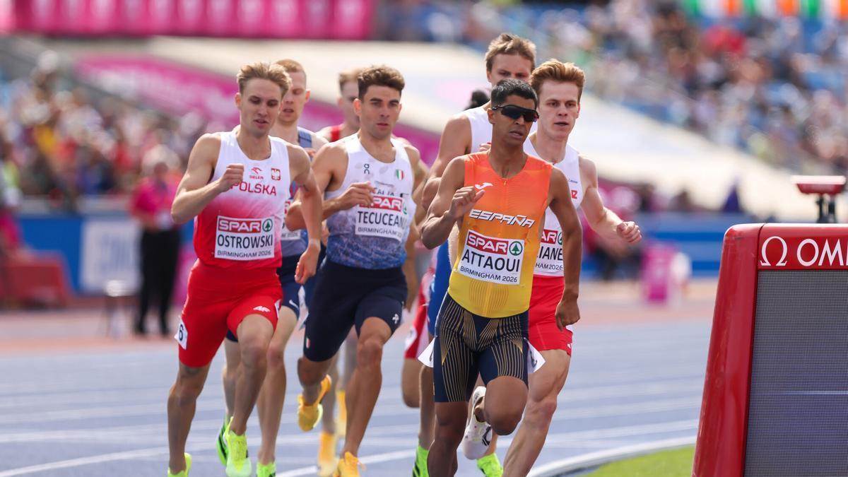 EUROPEO ATLETISMO | Mohamed Attaoui se cuelga la medalla de bronce en los 800 metros los Europeos de atletismo