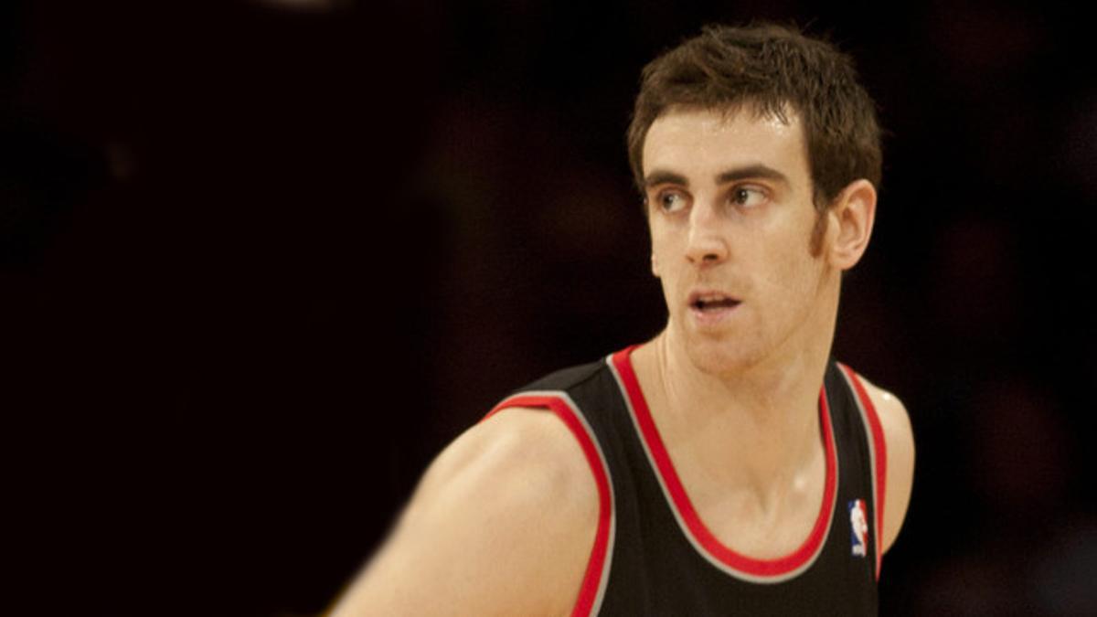 Víctor Claver, durante un partido con&amp;#160;los&amp;#160;Trail Blazers de Portland, la temporada pasada