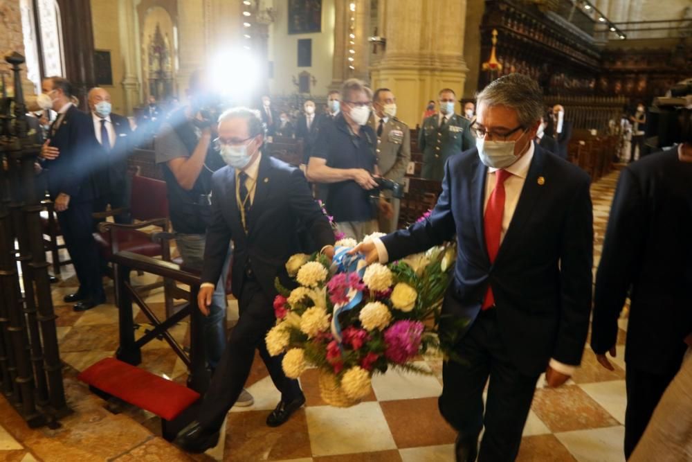 Celebración de la festividad de la Victoria en la Catedral de Málaga.