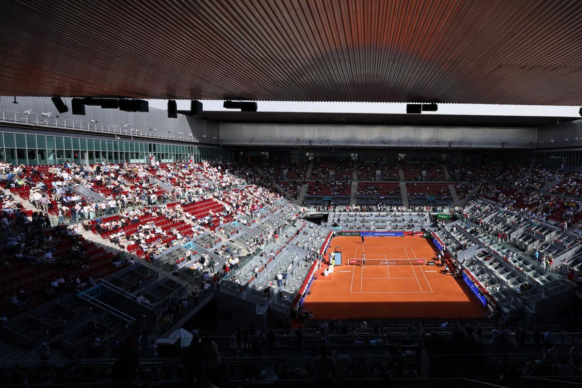 General view during the Mutua Madrid Open 2026, ATP Masters 1000 and WTA 1000, at La Caja Magica on April 28, 2026 in Madrid, Spain. AFP7 28/04/2026 ONLY FOR USE IN SPAIN
