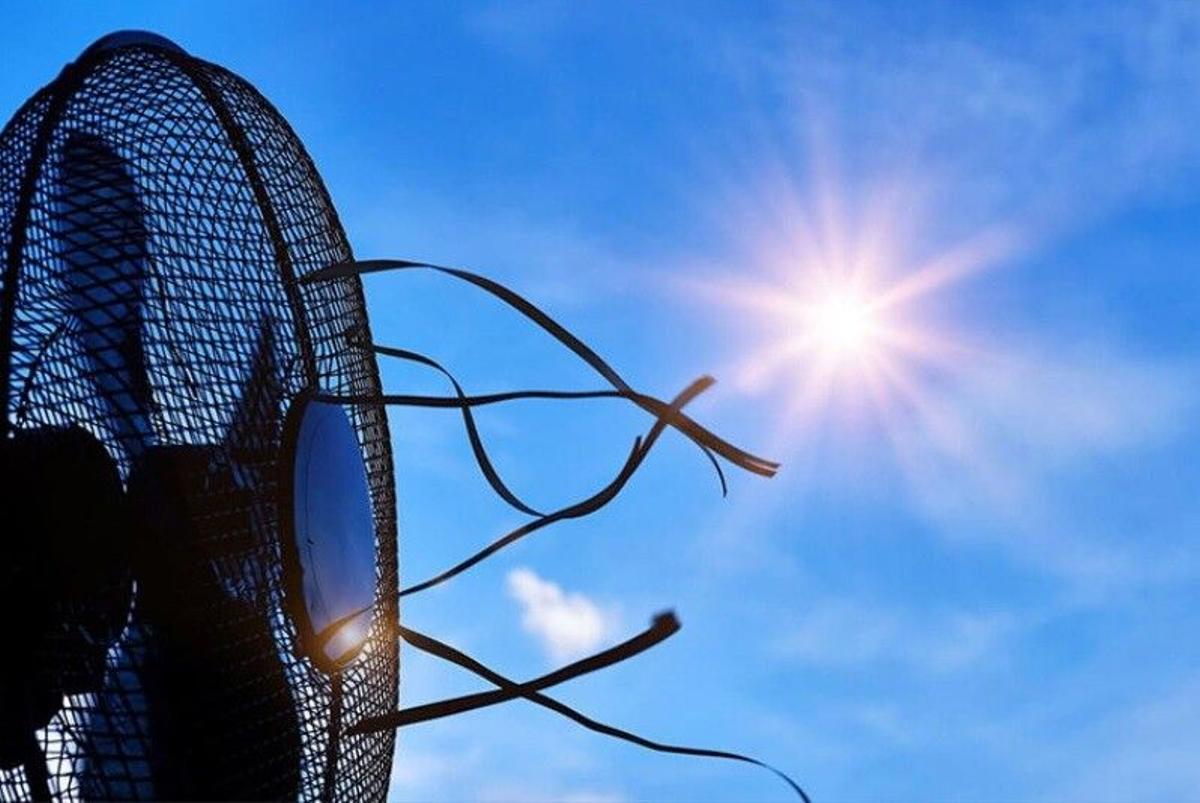 03/08/2024 Imagen de recurso de un ventilador ante el calor del sol SALUD GENERALITAT DE CATALUNYA