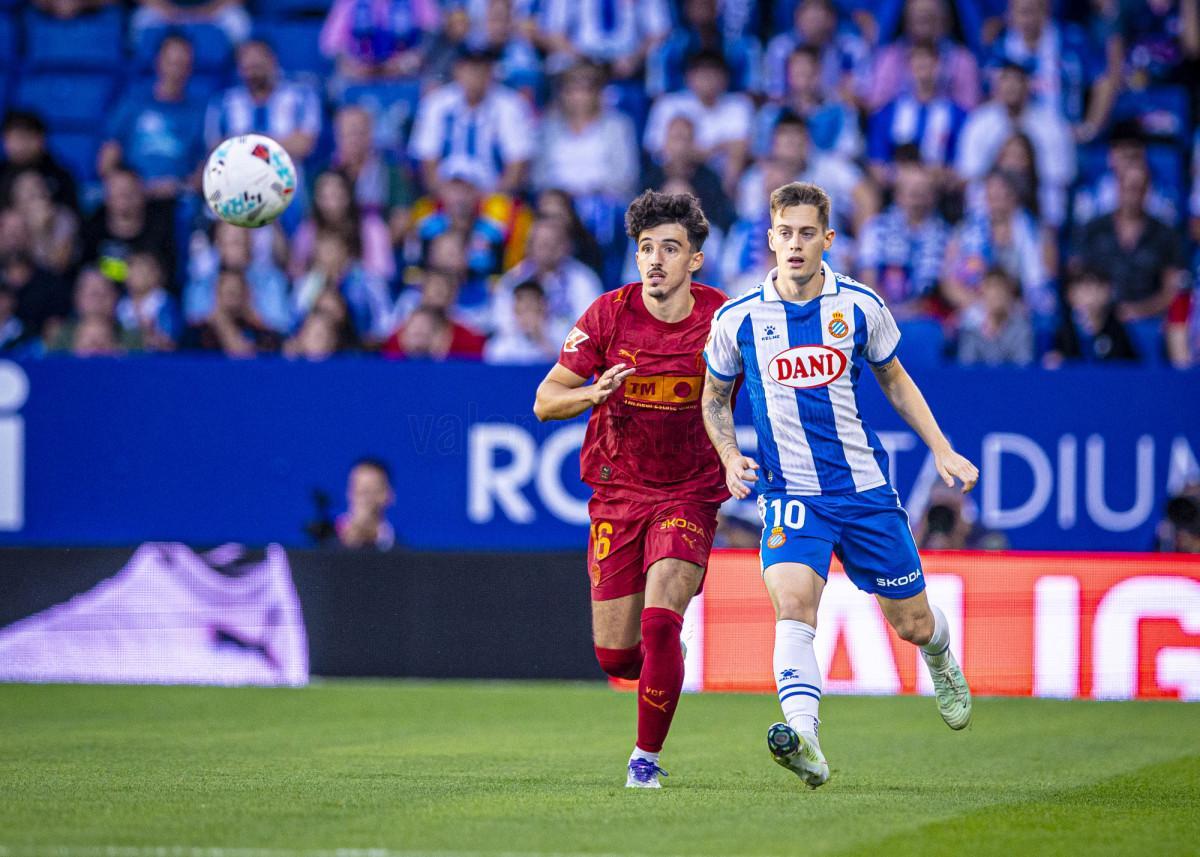 Diego López en el RCDE Stadium esta temporada