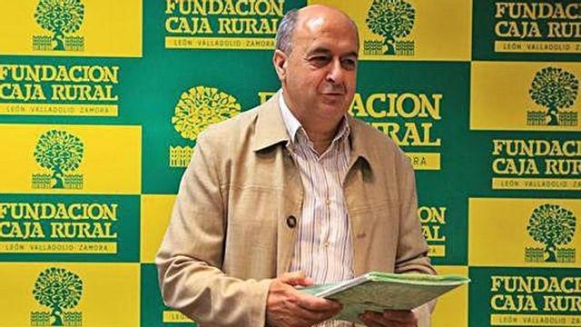 Ferrero, secretario de la Fundación, durante la rueda de prensa.