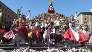 Este es el orden, horario y acceso de los grupos de la Ofrenda de Flores de Zaragoza 2023