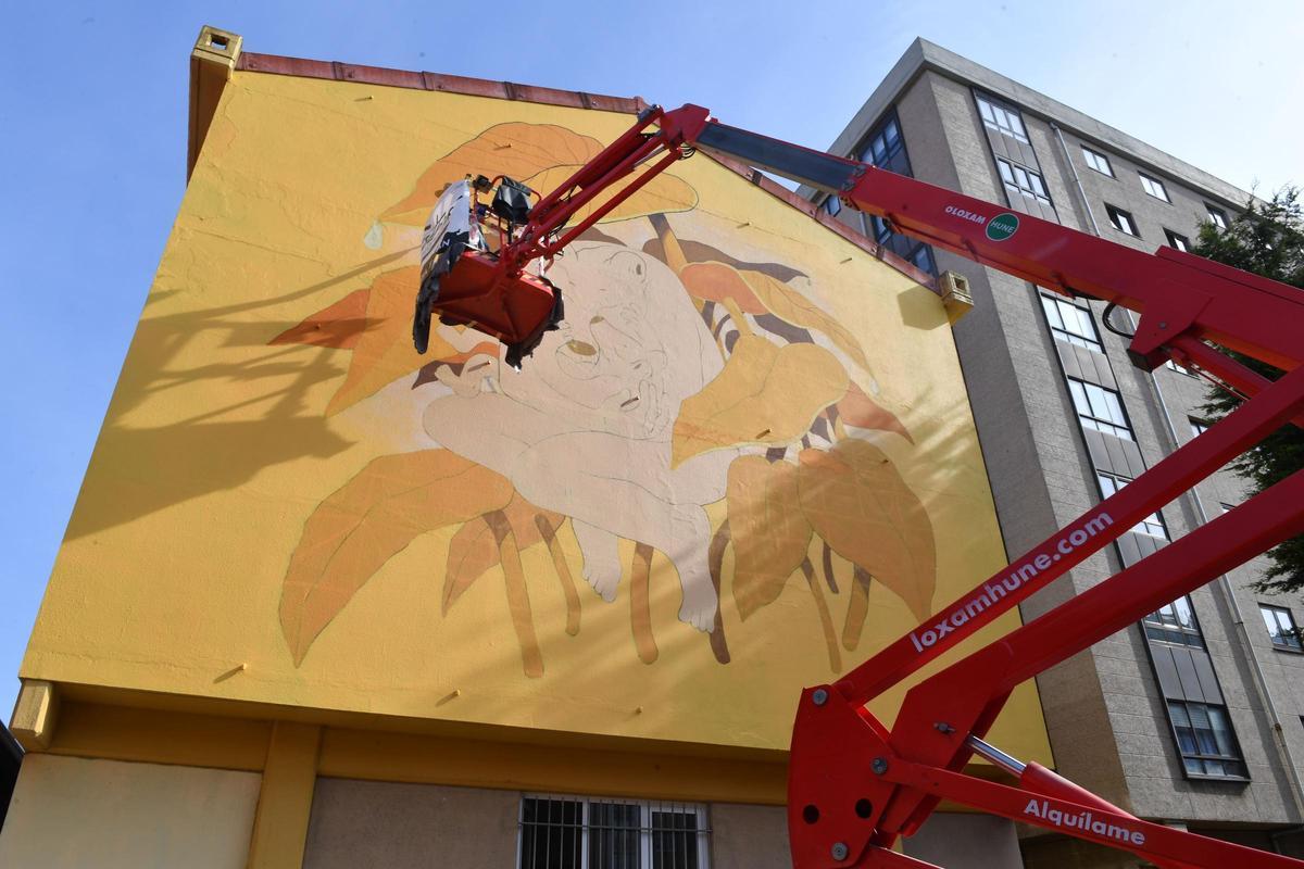 Los nuevos murales de Istmo en A Coruña Los nuevos murales de Istmo en A Coruña