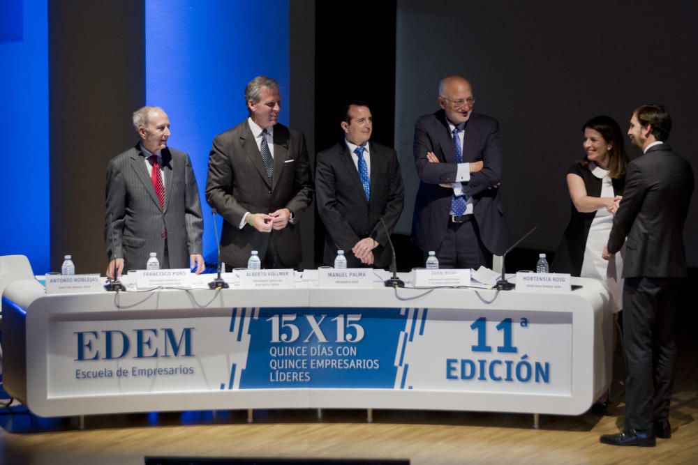 Acto de Clausura del curso 15x15 de EDEM