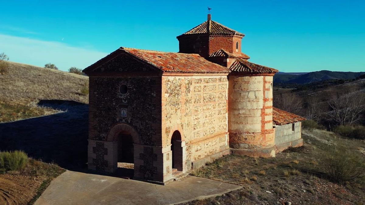 Una de las ermitas que pueden visitarse en Atea, en la provincia de Zaragoza.