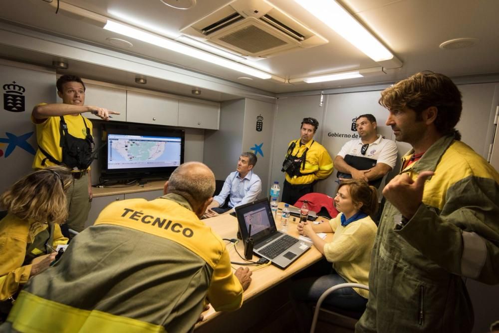 Incendio en la Montaña Jedey en La Palma