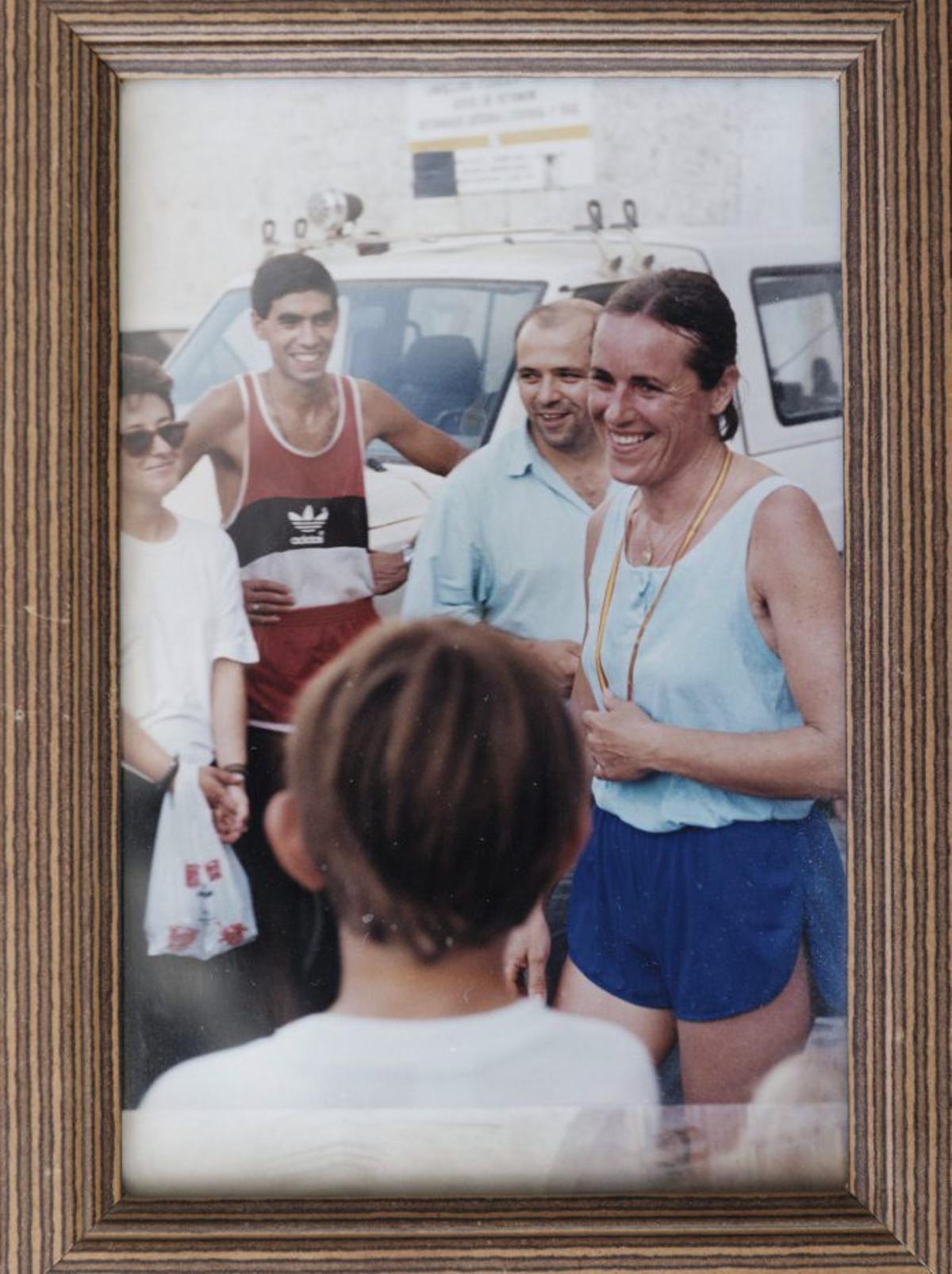 Nieves Tur, en la Pujada a la Catedral de 1988. | ARCHIVO PERSONAL DE N.T.M. / SERGIO G. CAÑIZARES