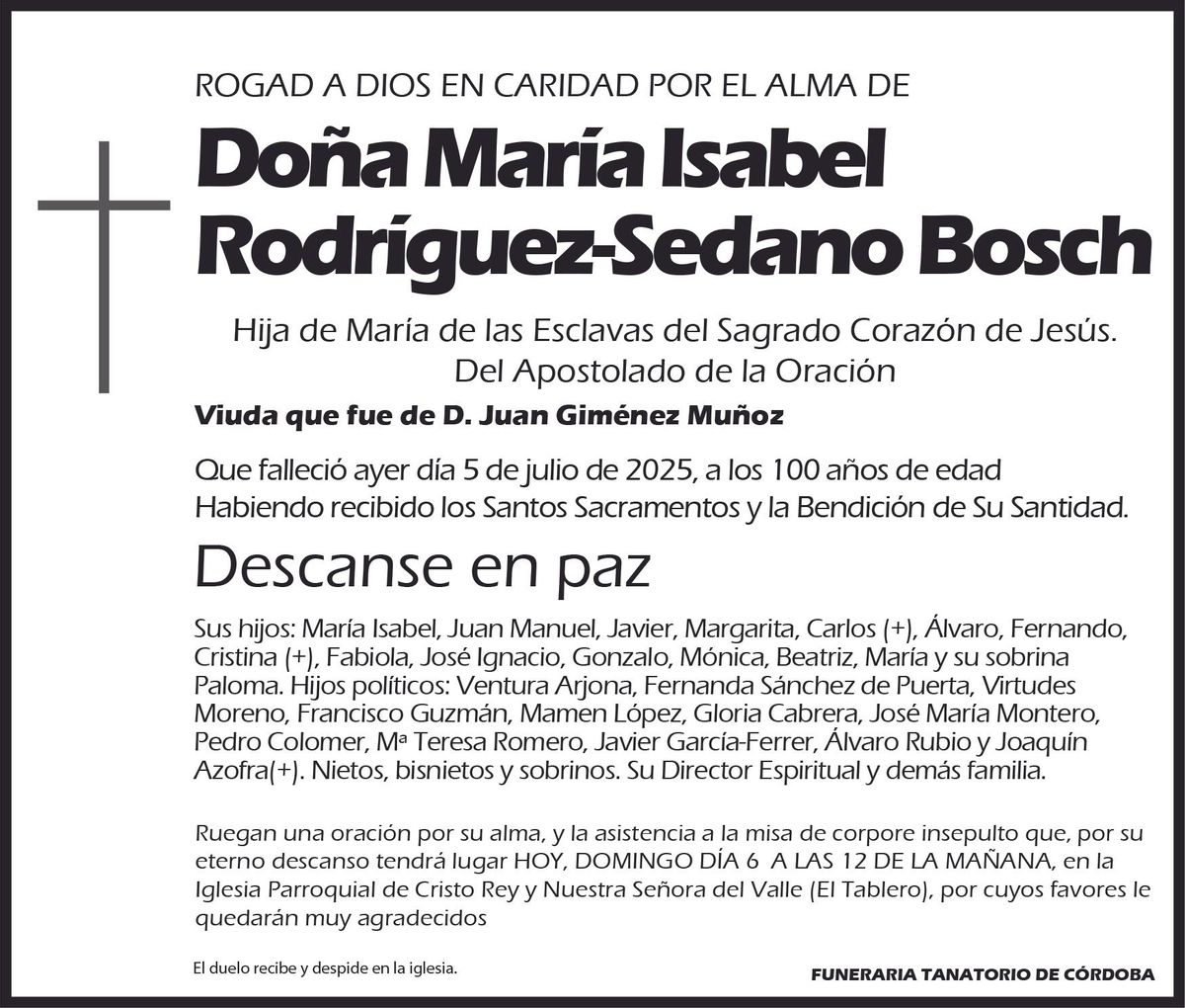 María Isabel Rodríguez-Sedano Bosch