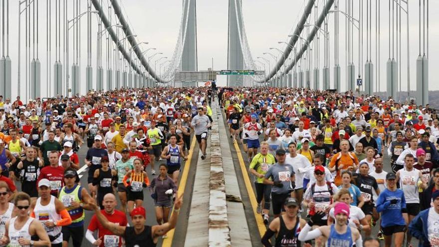 Una imagen del maratón de Nueva York.