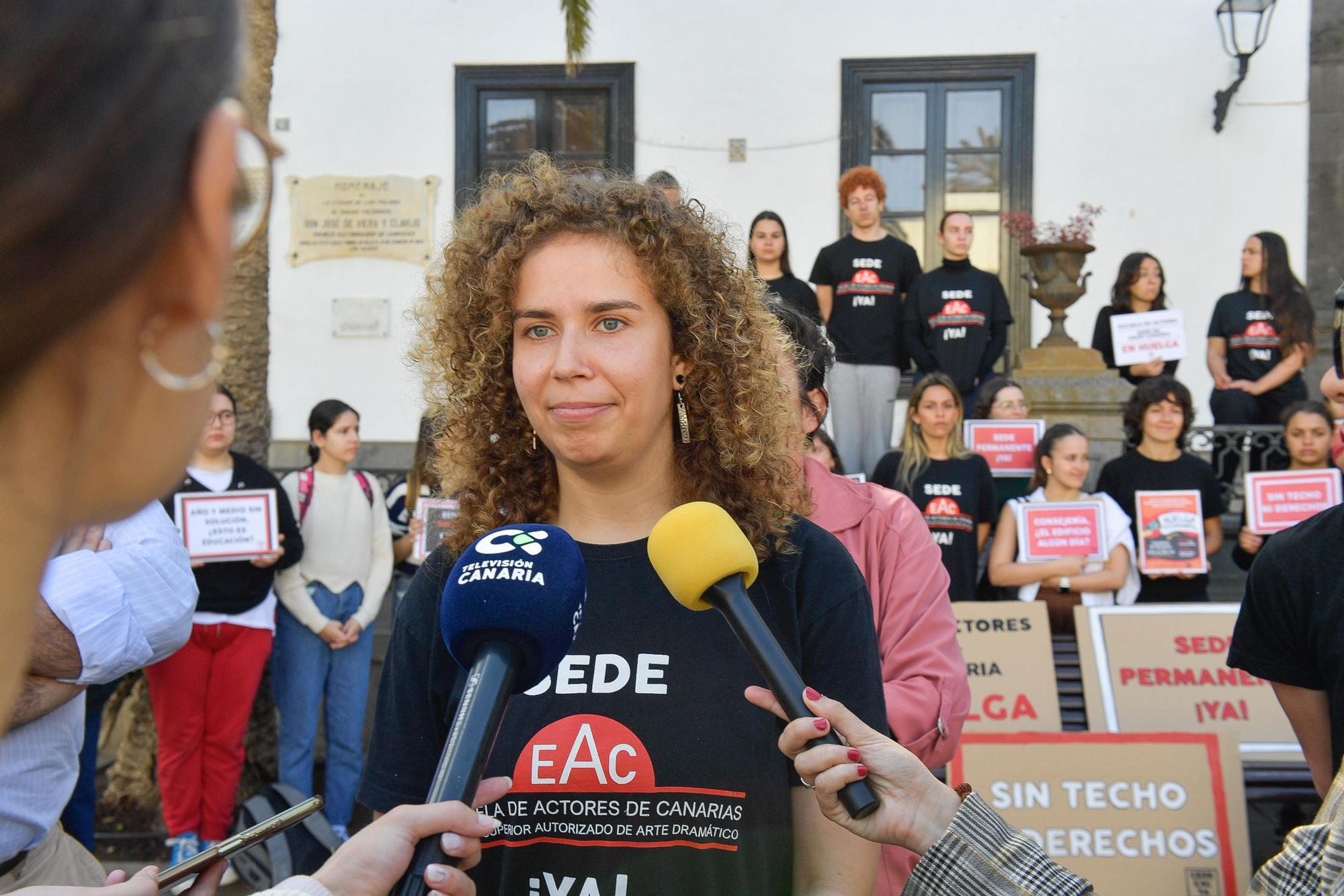 Nueva protesta de la Escuela de Actores de Canarias