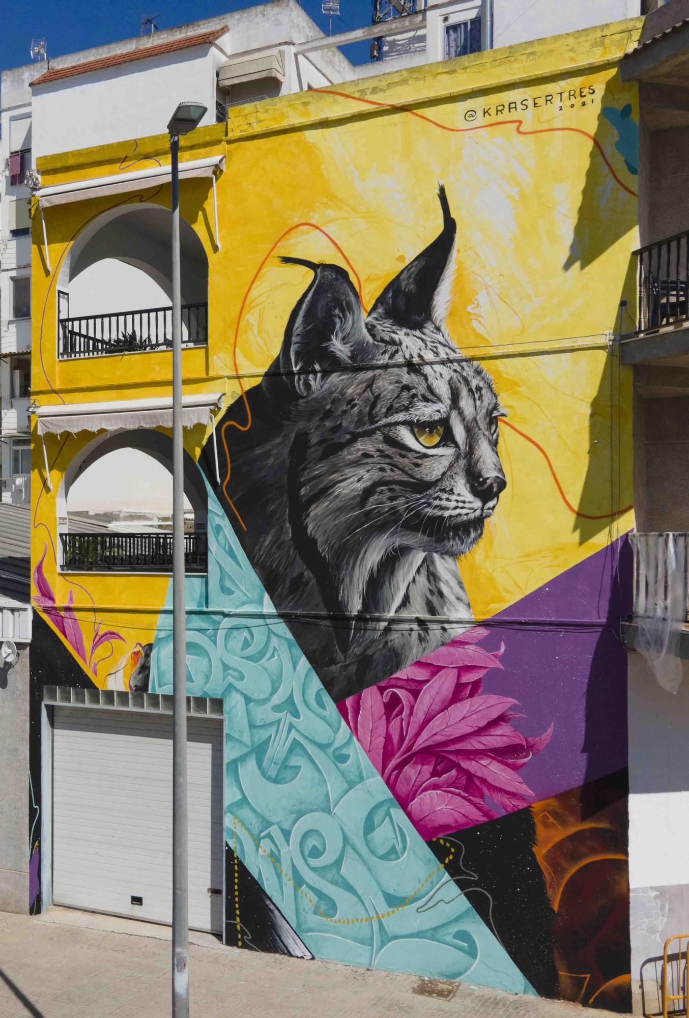 Arte XXL en Alberic: los grandes murales invaden fachadas del municipio
