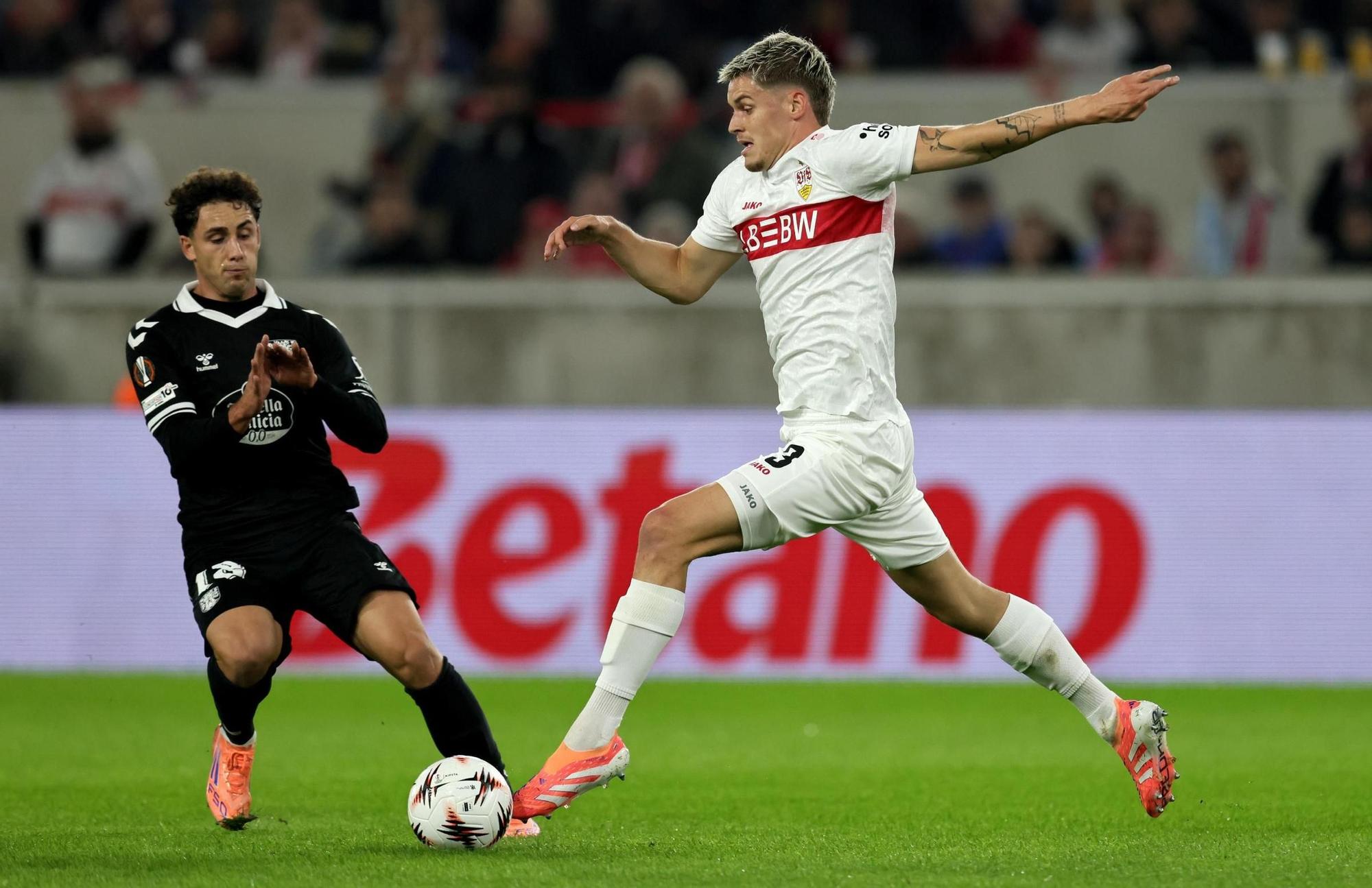 Las imágenes del debut del Celta en Europa League, frente al Stuttgart