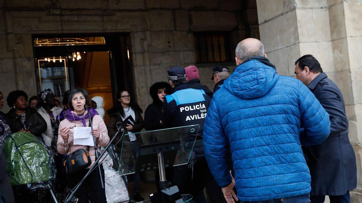 El detenido durante el 8M de Avilés, un agitador habitual en contra del movimiento feminista