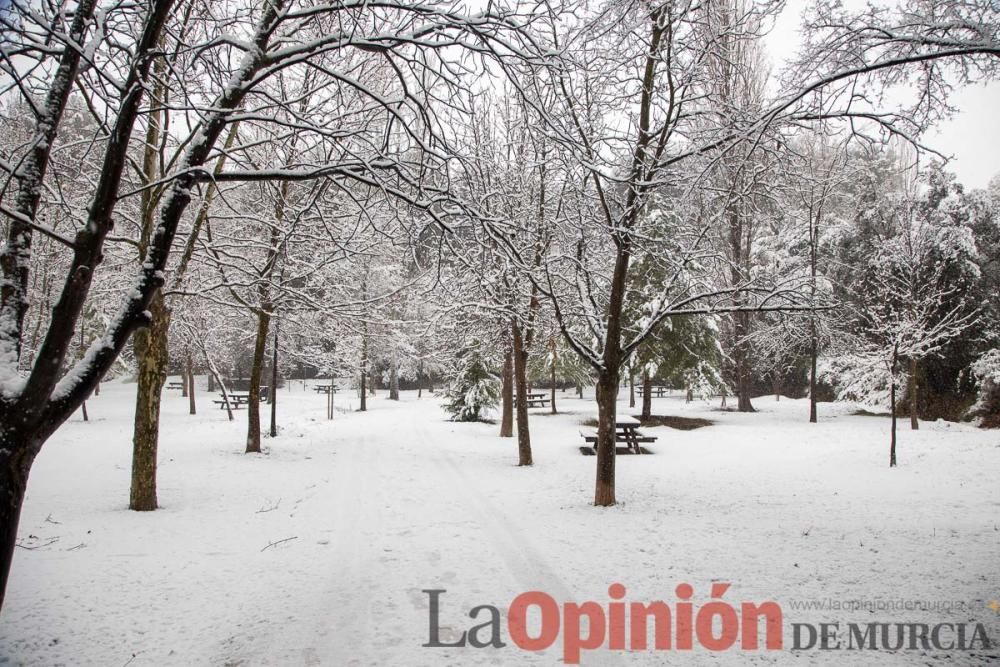 Nieve en las Fuentes del Marqués de Caravaca