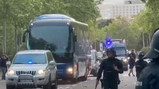 Así ha sido la llegada del PSG al estadio Lluís Companys