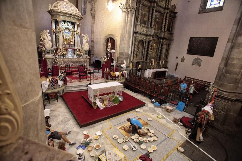 Histórica alfombra del Corpus de La Orotava