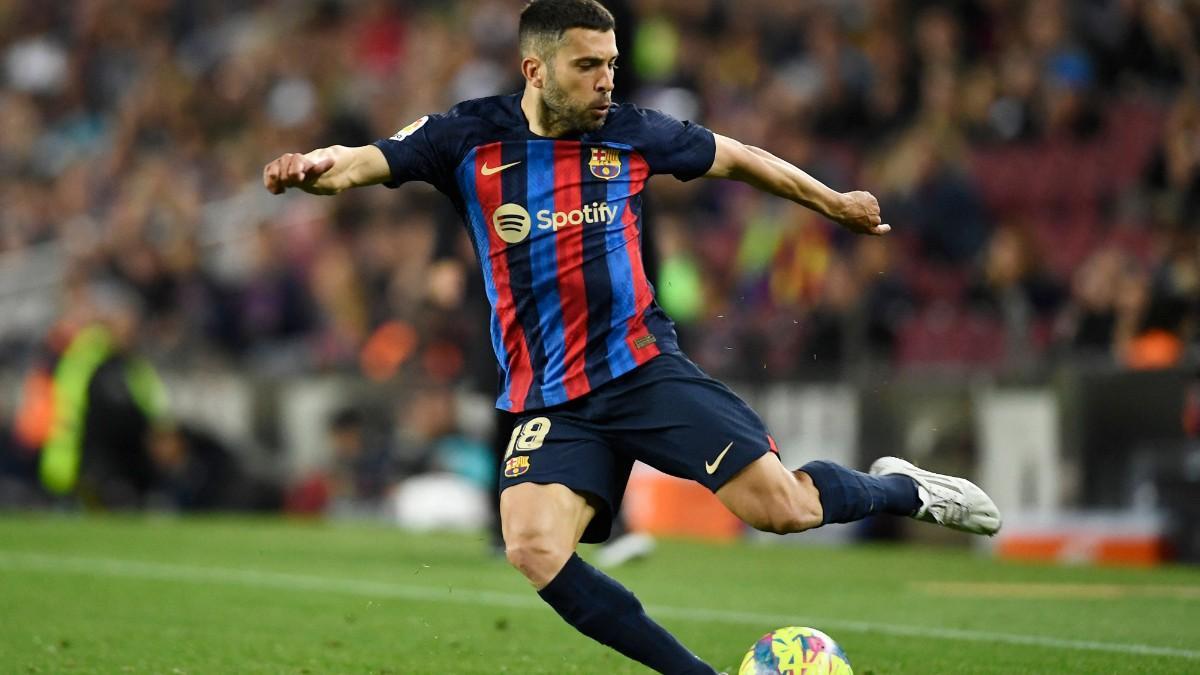 Jordi Alba, autor del gol ante Osasuna