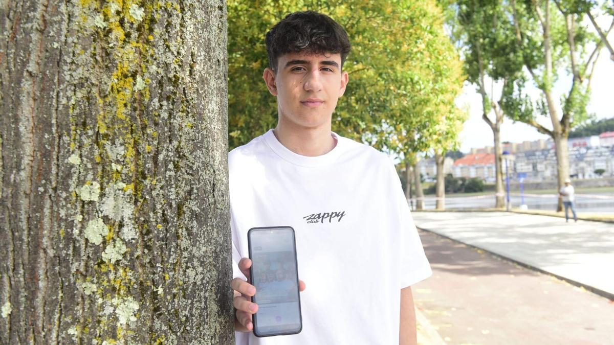 Javier (16 años), creador de una app para descubrir verbenas en A Coruña: "La hice en tres meses con cero euros"