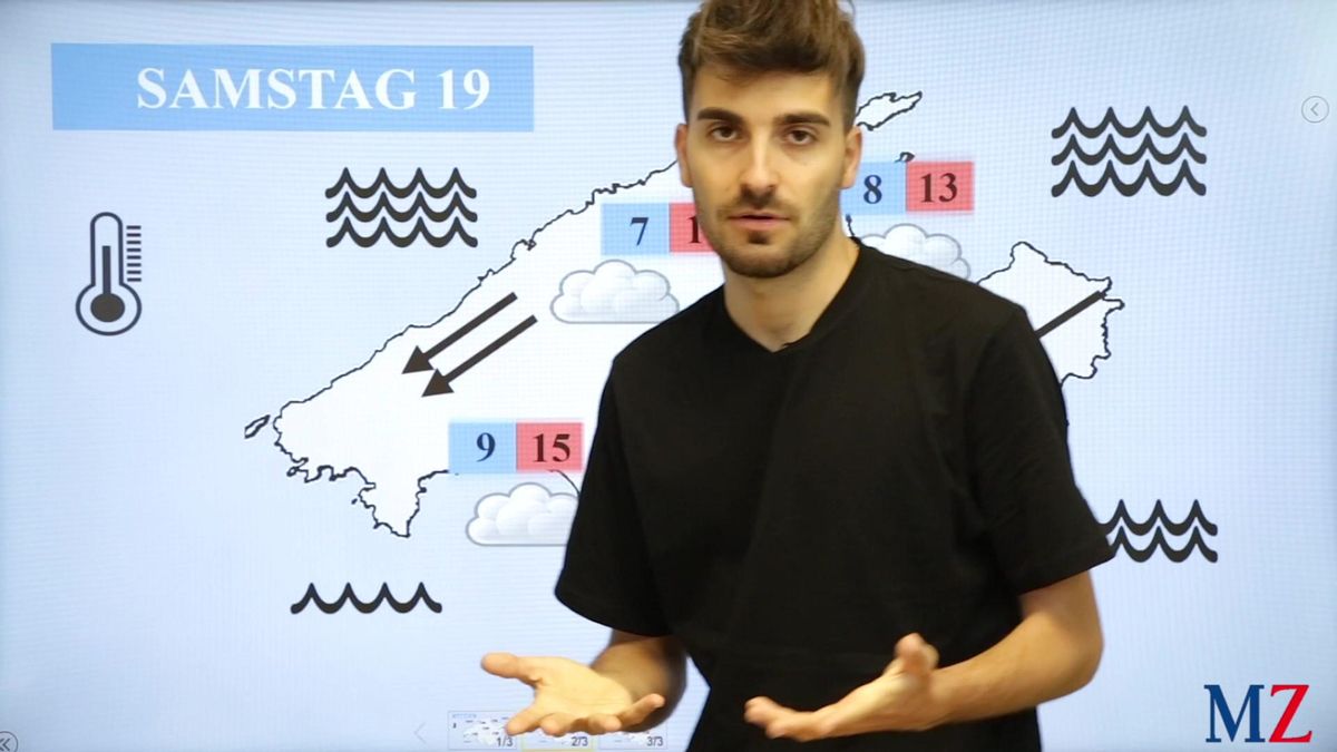 Duncan Wingen bei der Wettervohersage für das Wochenende vom 18. zum 20. Februar 2022