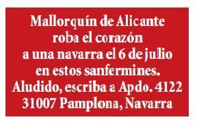 El sorprendente anuncio de una navarra enamorada en la portada de Diario de Mallorca