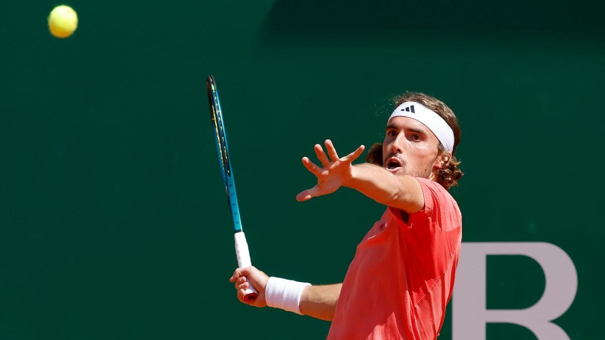 Tsitsipas, durante su partido de cuartos