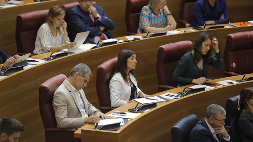 Toni Cantó durante la investidura de Ximo Puig.