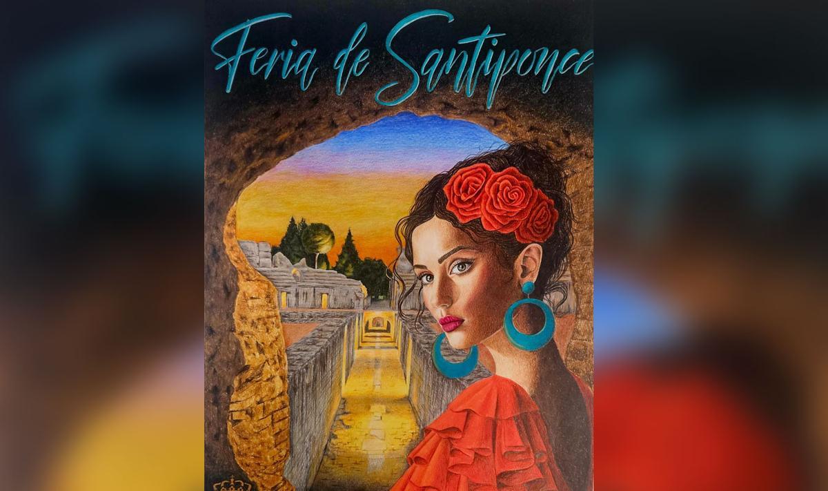 Cartel de la Feria de Santiponce.