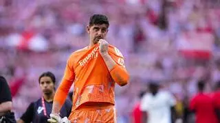 Thibaut Courtois se rinde ante Raphinha y el Barça