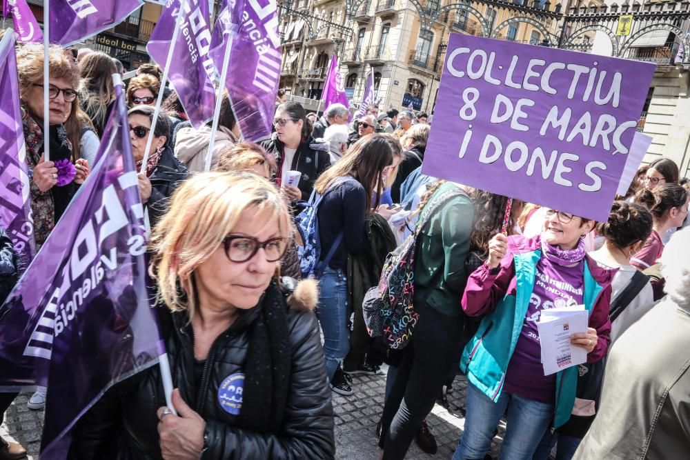 Manifestación del 8 de marzo en Alcoy.