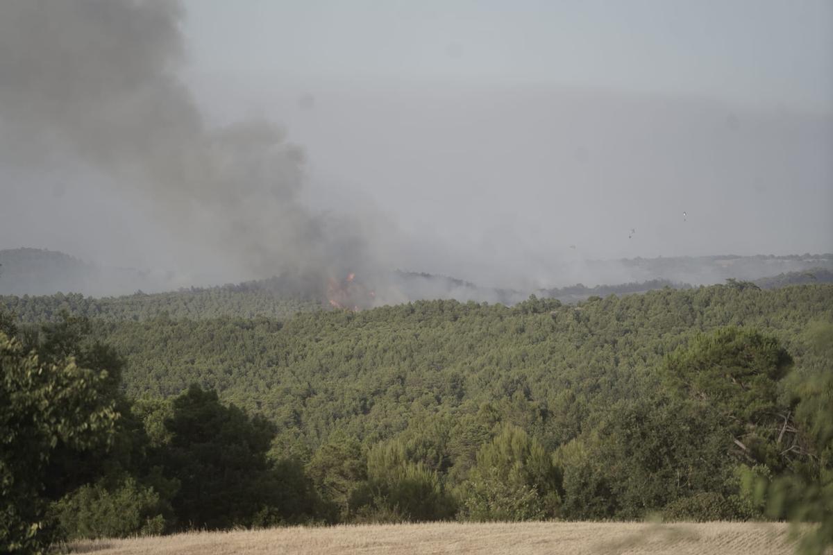 L'incendi que crema entre Rubió i Castellfollit del Boix, en imatges L'incendi que crema entre Rubió i Castellfollit del Boix, en imatges