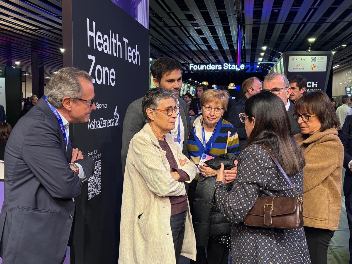 La consellera de Salut, Olga Pané, este lunes en el Mobile World Congress de Barcelona.