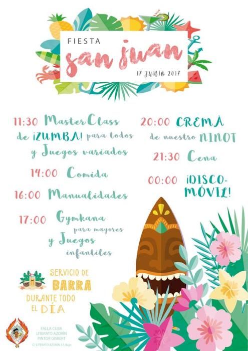 Verbenas de San Juan para el día 17