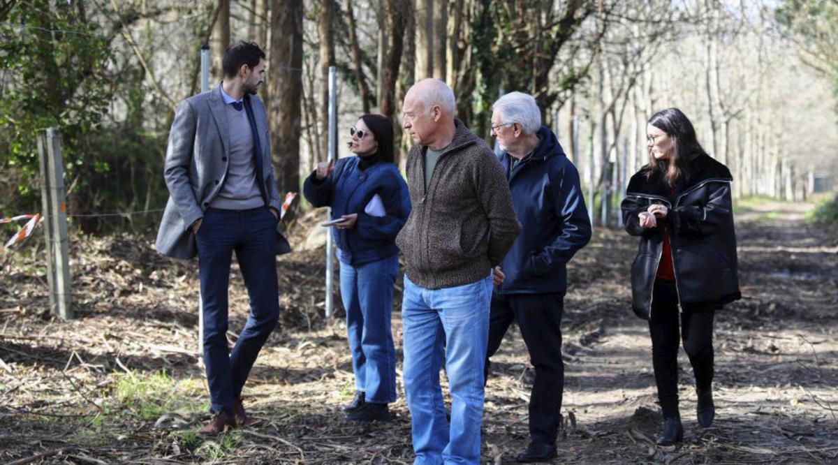 Xoán Castaño durante un acto en Catoira.