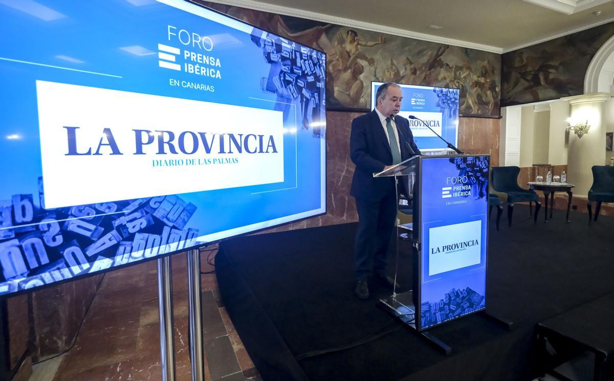 Foro 'El nuevo marco financiero purianual y sus implicaciones para Canarias', organizado por Editorial Prensa Ibérica