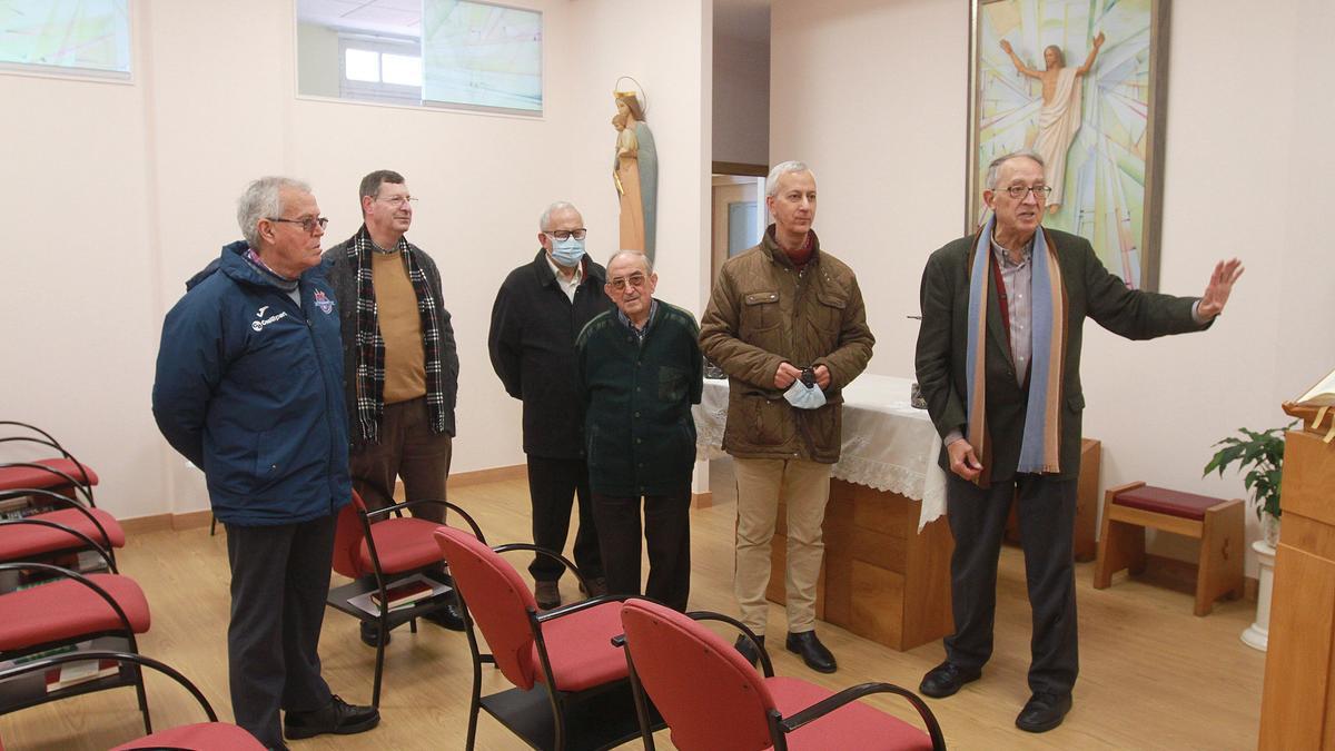 La nueva capilla de la zona residencial de los religiosos salesianos de Ourense. // IÑAKI OSORIO