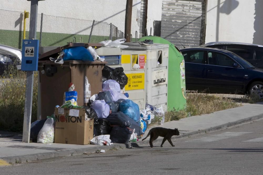 La basura de la Vall d'Albaida se queda sin recoger