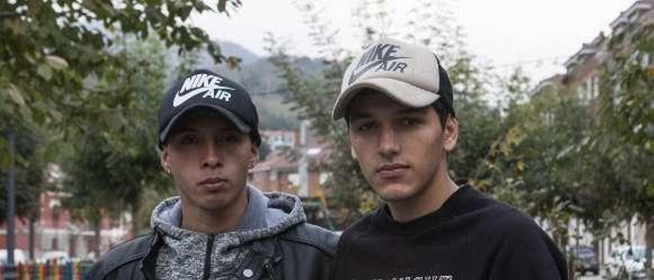 Brando Quintana y Nacho Albornoz, en Blimea.