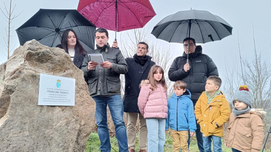 Dagüeño, en Cangas del Narcea, recuerda a su vecino Pedro del Tronco, fusilado por los franceses